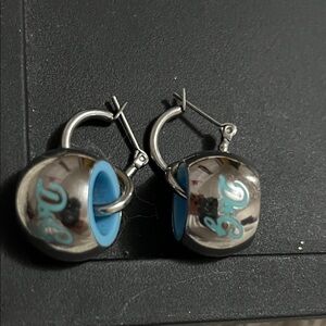 Dolce & Gabbana Silver and Blue Earrings